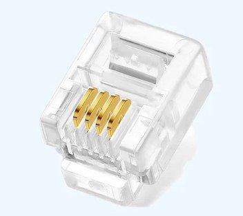RJ 11 Connerctor 1X100 Pcs